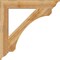 Ekena Millwork Legacy Traditional Rough Sawn Bracket, Western Red Cedar, 6"W x 44"D x 44"H BKT06X44X44LEC01RWR - alternate 4